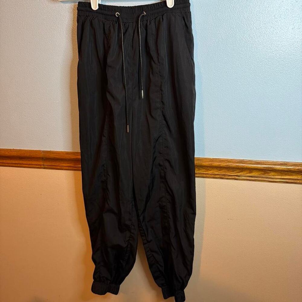 Princess Polly Solid Black Track Pants Size 2